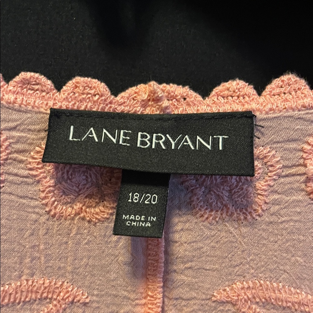 Lane Bryant Coral Lace Blouse - Picture 2 of 11